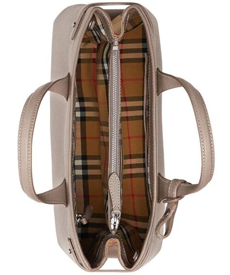 burberry banner medium derby leather tote bag